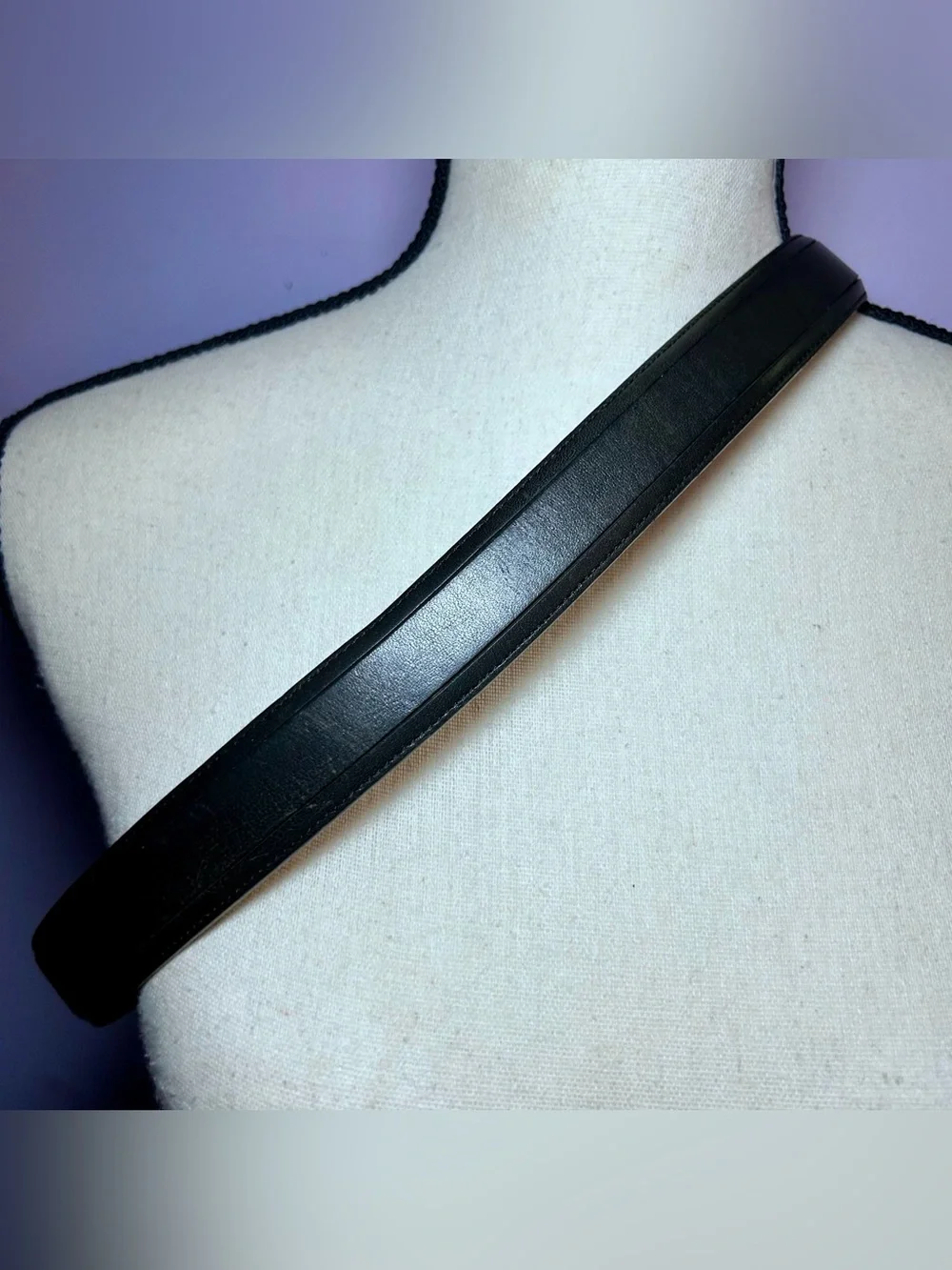 Brighton Club Harness Black Leather Belt Men’s 34 Brass Buckle